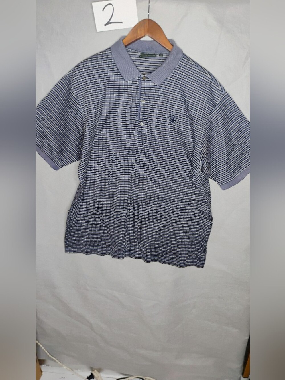 Bobby Jones Collection Blue Diamond Made in ITALY Shirt X Large Dallas Cowboys
